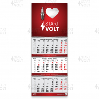 Календарь трио STARTVOLT 2024 startvolt REK-ST-07 