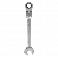 Ключ комбинированный трещоточный шарнирный 18мм пласт. подвес PRO