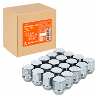 Гайка колесная M12x1,5x29, конус, ключ 21, закрытая, хром для а/м Hyundai/KIA