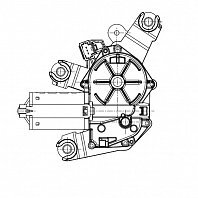 Моторедуктор стеклоочистителя для автомобилей Renault Duster (10-) (задн.)