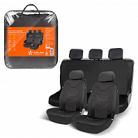 Чехлы для сидений универсал. "RS-7k+", передн./задн.(8 предм.), влагозащит. полиэстер, черные