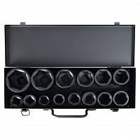 Набор головок ударных 3/4" 56мм 14пр. (17-50мм) мет. кейс МП-серия