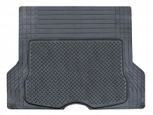 Ковер полимерный в багажник автомобиля универсальный, цвет - черный, размер 133х111см