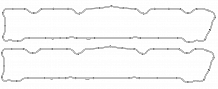 Прокладка клапанной крышки для а/м Peugeot 307 (00-)/Citroen C4 (04-) 1.6i (кмпл. 2шт.)