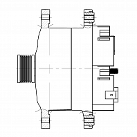 Генератор для автомобилей Renault Laguna II (01-) 1.8i/2.0i/Master II (01-) 2.5dCi 125A