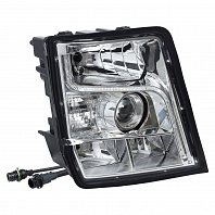 Фара для автомобилей Shacman X3000 тягач (головного света) светодиодная, с ДХО, электрический корректор, правая