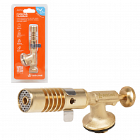 Горелка газовая на резьбовой баллон, ручн.поджиг, сопло D20*60мм, регулят. воздуха, латун.клапан