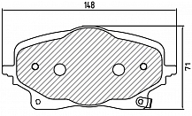 Колодки тормозные дисковые передние для автомобилей Geely Atlas II (22-)