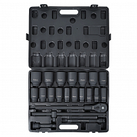 Набор головок ударных 3/4" 21пр. (22-50мм) пласт.кейс
