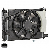 Блок охлаждения (радиатор+конденсор+вентилятор) для автомобилей Solaris (17-)/Rio (17-) MT