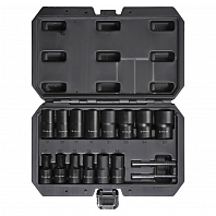 Набор головок для поврежденных болтов и гаек, кейс 16пр.