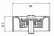 Ролик приводного ремня для автомобилей Changan CS75 (18-)/CS75 Plus (21-) 1.5T/1.8T (опор.) ребристый