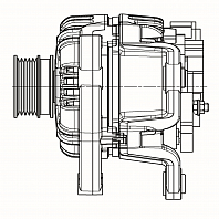Генератор для автомобилей Opel Astra H (04-)/Zafira B (05-) (подключение L-DFM) 1.6i 100A