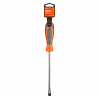 Отвертка шлицевая SL10.0x175мм, магнитный наконечник, пласт.подвес