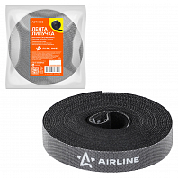 Лента-липучка для стяжки (жгутирования) кабелей 15мм*5м, черная