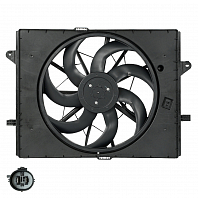 Электровентилятор охлаждения для автомобилей Exeed RX (23-)/Jaecoo J8 (24-)/Chery Tiggo 9 (24-) 2.0T (с кожухом)