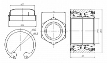 Подшипник ступицы для автомобилей Fiat Ducato 230 (94-)/244 (02-) передний ремкомплект