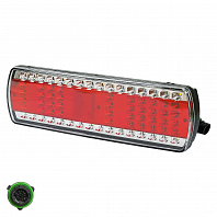 Фонарь задний для автомобилей КАМАЗ 5490 левый, байонетный разъём, указатель поворота сверху (светодиодный)