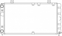 Радиатор охлаждения для а/м Лада 1117-19 Kalina (паяный) МП-серия