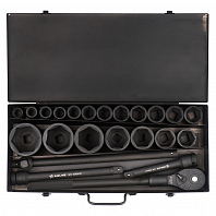 Набор головок ударных 3/4" 56мм 23 пр. (17-65мм) мет. кейс.