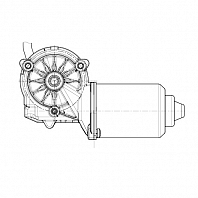 Моторедуктор стеклоочистителя для автомобилей Hyundai Elantra (00-) (перед.)