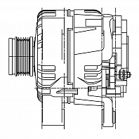 Генератор для автомобилей Opel Corsa D (09-)/Meriva B (10-) 1.4i 120A