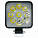 Фара светодиодная квадратная, 9LED, дальний свет, 9Вт, 83х83х22мм, 12/24В, PLUS airline ALED146 