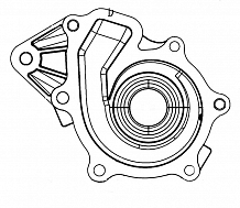 Насос водяной для автомобилей Changan CS35 Plus (21-)/CS55 Plus (21-) 1.4T/1.5T [JL473]