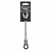 Ключ комбинированный трещоточный шарнирный 13мм пласт. подвес PRO