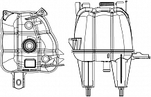 Бачок расширительный охлаждающей жидкости для а/м Peugeot Boxer (06-)/Citroen Jumper (06-) (без датчика)