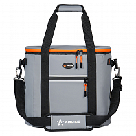 Сумка-холодильник (термосумка)"Пикник", 23л, 32*30*24см, водонепр.,серая