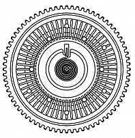 Муфта вязкостная для автомобилей  ГАЗель Next с двигателем УМЗ-А274 EvoTech 2.7 (без крыльчатки)