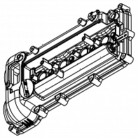 Крышка клапанная для а/м Hyundai Solaris (17-)/Kia Rio IV (17-)/Ceed (18-) 1.6i [G4FG] (алюм., с прокл.)