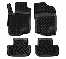 Ковры для Mitsubishi Lancer X (07-), 4 шт., выс. борт, ТЭП, черн.