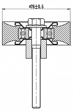 Ролик приводного ремня для автомобилей VW Polo Sedan (RUS) (10-)/Skoda Octavia A5 (04-)/Rapid (12) 1.4TSi/1.6FSi (опорный)