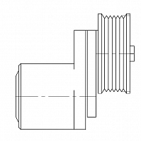 Ролик приводного ремня для автомобилей Ford Mondeo III (00-)/Mondeo IV (07-) 1.8i/2.0i/2.3i (с натяжным механизмом)