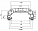 Скоба заднего правого тормозного суппорта для автомобилей Ford Transit (06-)