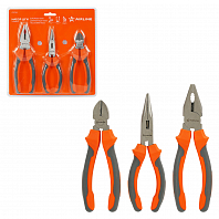 Набор ШГИ 3пр. (бокорезы 160мм, длинногубцы 160мм, пассатижи 180мм) блистер