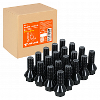 Болт колесный M12x1,5x25x45, конус, ключ 17, чёрный электрофорез для а/м BMW