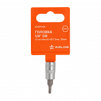 Головка 1/4" DR со вставкой HEX 3мм, 38мм