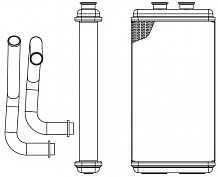 Радиатор отопителя для с/т CAT 312C/315C/318C/319C/320C/322C/325C/330C