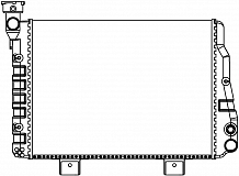 Радиатор охлаждения для а/м Лада 2106 (паяный) МП-серия