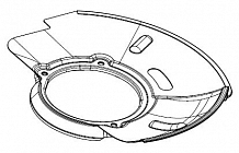 Кожух переднего левого тормозного диска для автомобилей Kia Sportage III (10-)