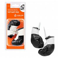 Ароматизатор подвесной "Боксерские перчатки" Черный лед