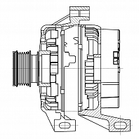 Генератор для автомобилей Volvo XC60 (13-)/XC70 (13-) 2.4D 150A