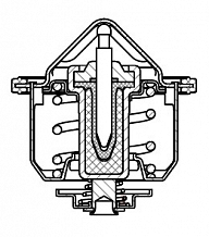 Термостат для а/м Sollers Argo (22-)/JAC N25/N35 (19-) 2.0D [HFC4DB2-1D] (82°С) (термоэлемент)