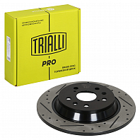 Диски тормозные для автомобилей Geely Atlas Pro (20-) задние d=308 PRO (перфорированные / слотированные / окрашенные)