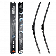 Щетки стеклоочистителя комплект 730/730мм (29"/29") бескаркасные с креплением "Push Button 19 mm", 2 штуки МП-серия