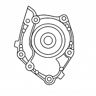 Насос водяной для а/м Renault Duster (10-) 2.0i [F4R] алюминиевая крыльчатка