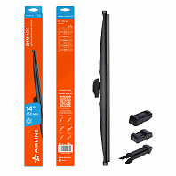 Щетка стеклоочистителя зимняя 350мм (14") 5 адаптеров